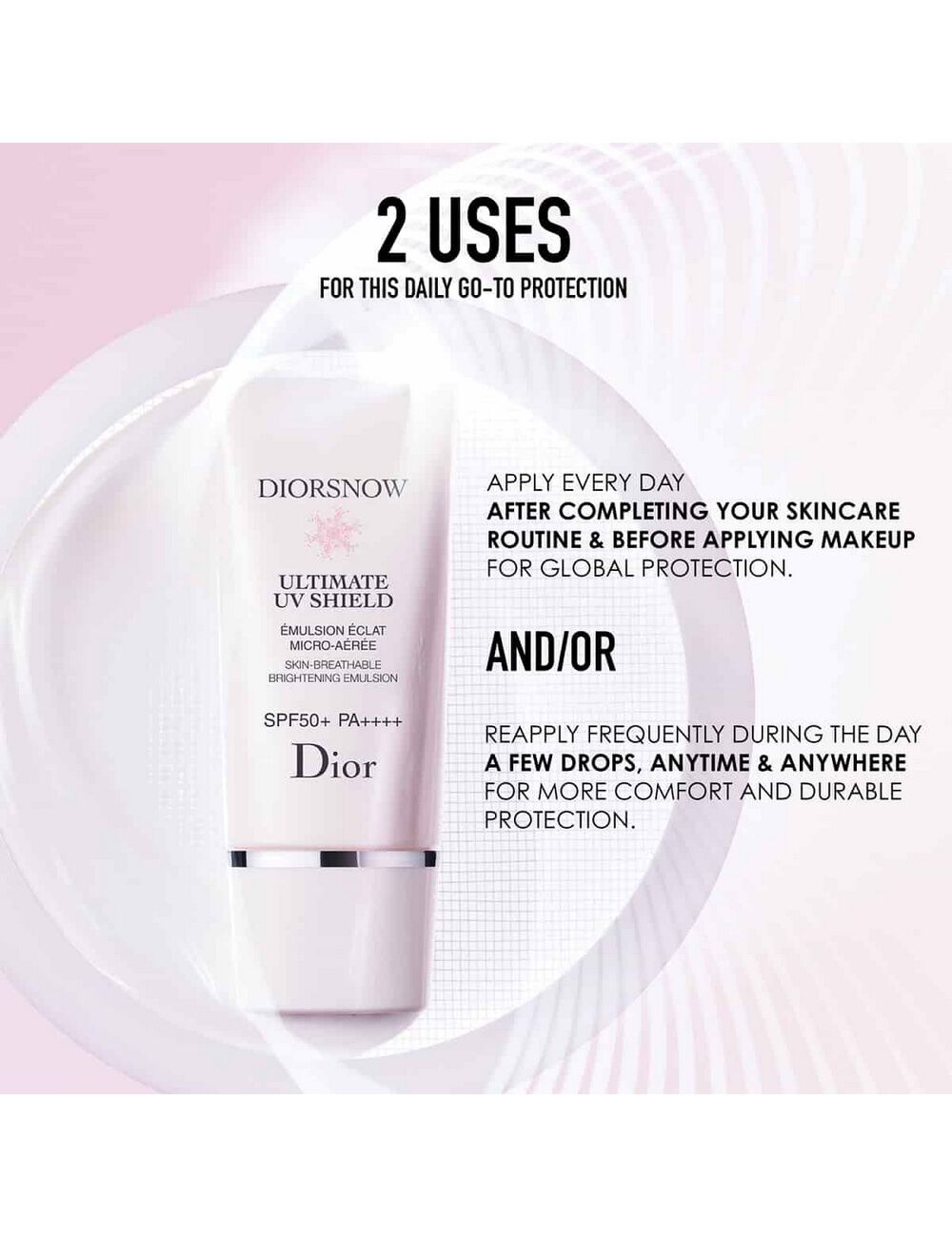 DIOR Diorsnow Ultimate UV Shield Tone Up tinted skincare spf 50 pa 30mL   eBay