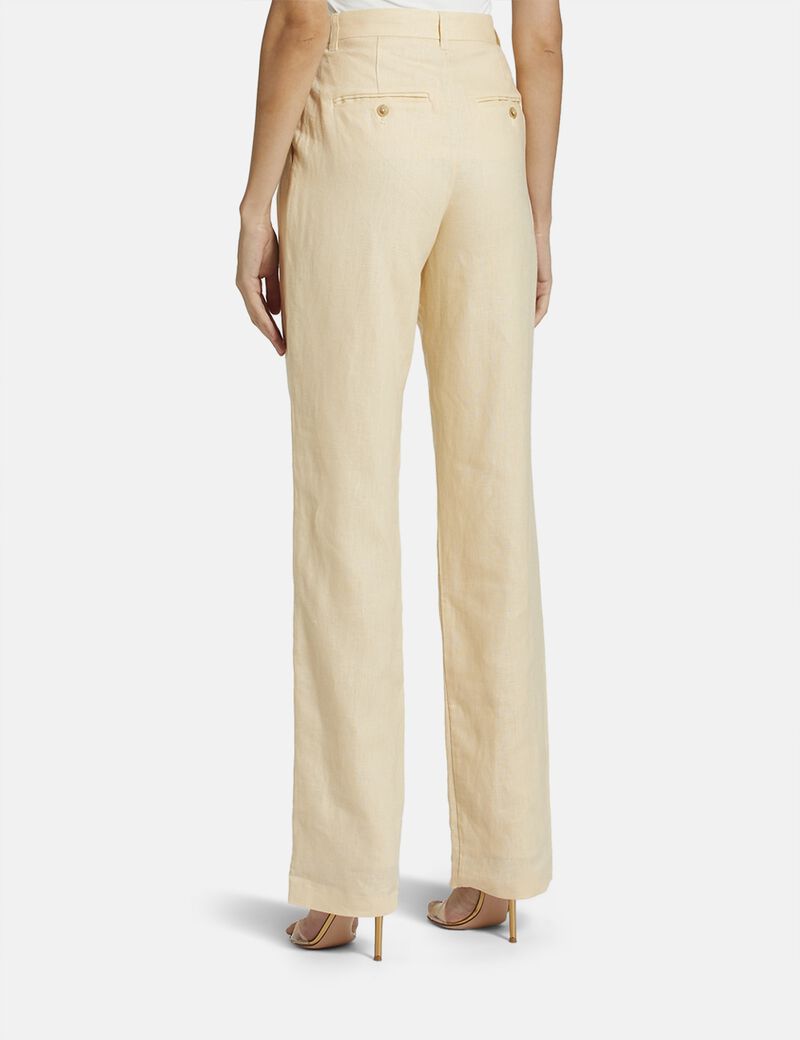 ANINE BING Carrie Pant - White Linen Blend